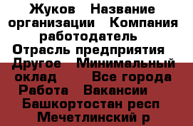 Жуков › Название организации ­ Компания-работодатель › Отрасль предприятия ­ Другое › Минимальный оклад ­ 1 - Все города Работа » Вакансии   . Башкортостан респ.,Мечетлинский р-н